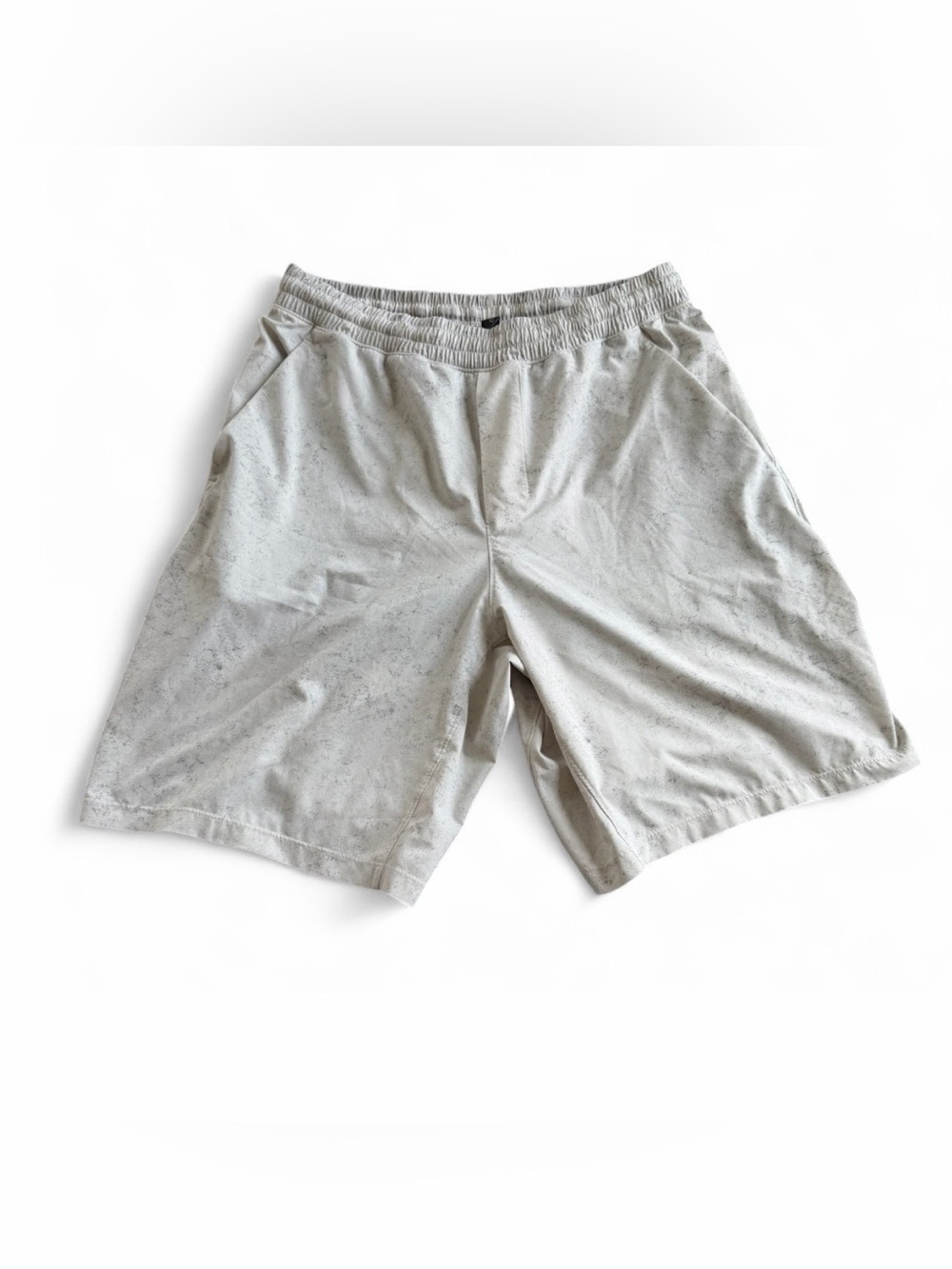 Lululemon Men’s Pace Breaker Shorts Gravel Dust White Opal Lunar Rock L Lined 9’